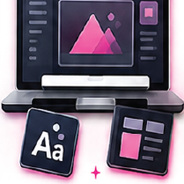 Digital design illustration