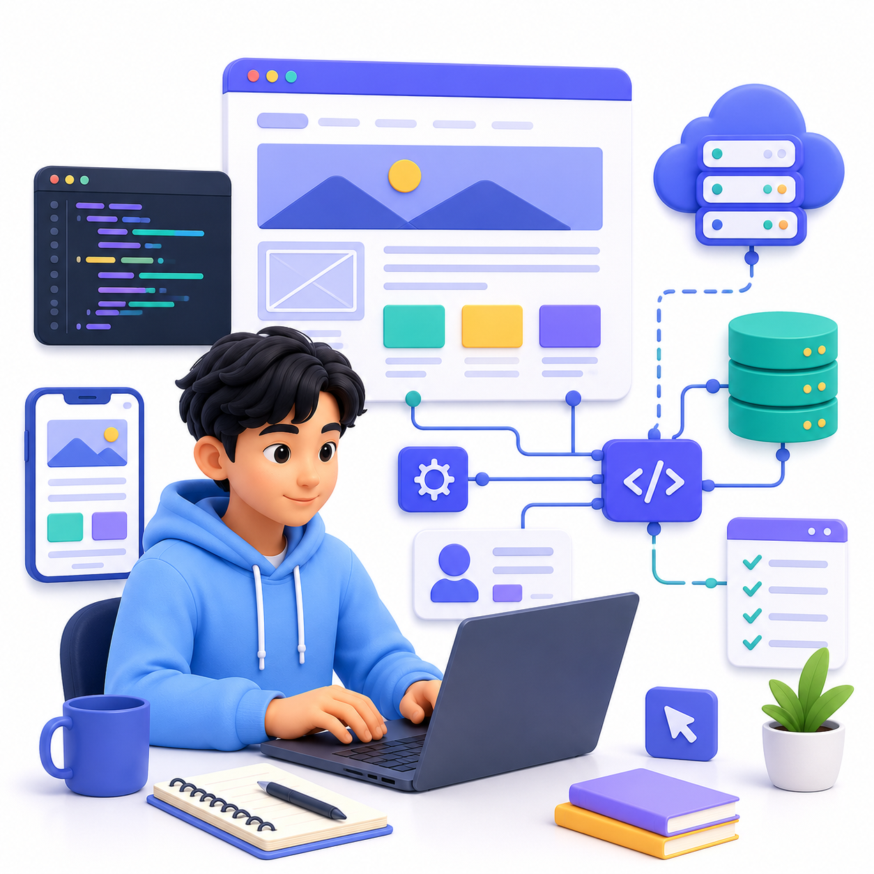Minh họa Web Development