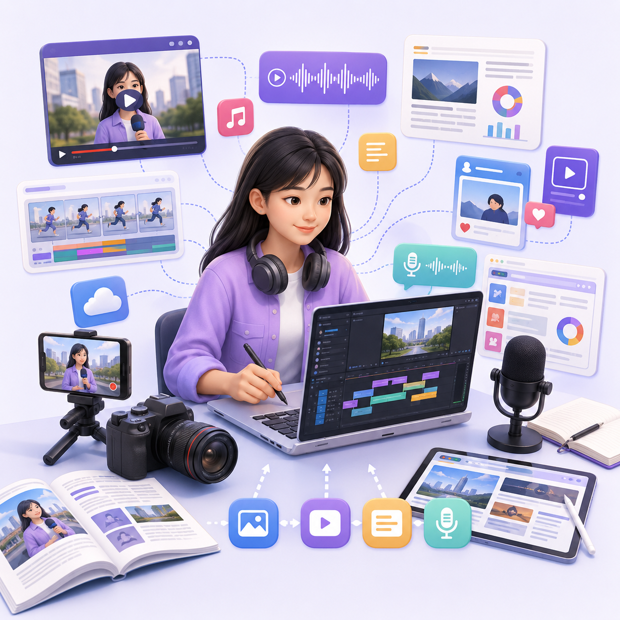 Minh họa Digital Production